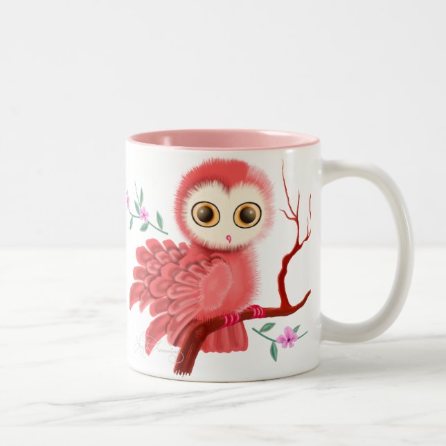 The Wistful Owl Collector Mug by AngelArtiste (Right)