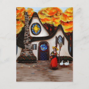 The Witch and her Geese Postcard