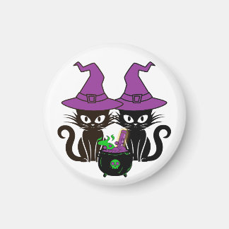 The Witch Cat Sisters  Magnet