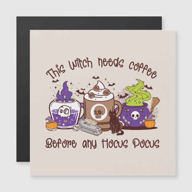 The Witch Needs Coffee - Coffee Lover (Front/Back)