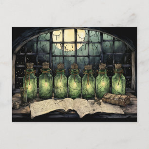 The Witch Still Life Table Display Postcard