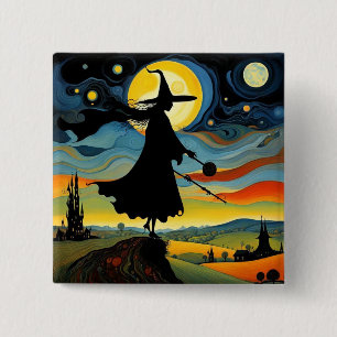 The Witch watches 2 Inch Square Button