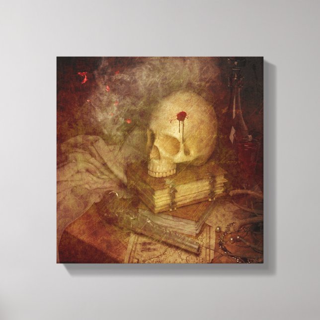 The Witchers Desk Canvas Print (Front)