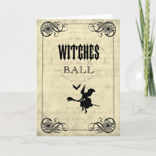 The Witches Ball Halloween Card