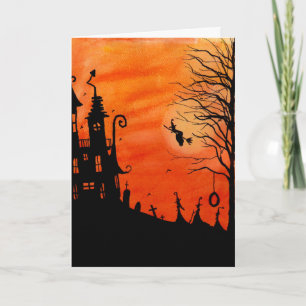 The Witches House Halloween Card