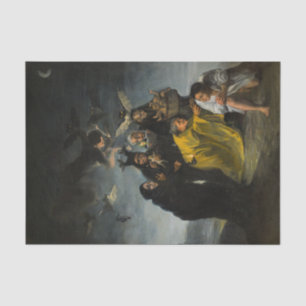 The Witches' Sabbath, Las Brujas by Francisco de G Tissue Paper
