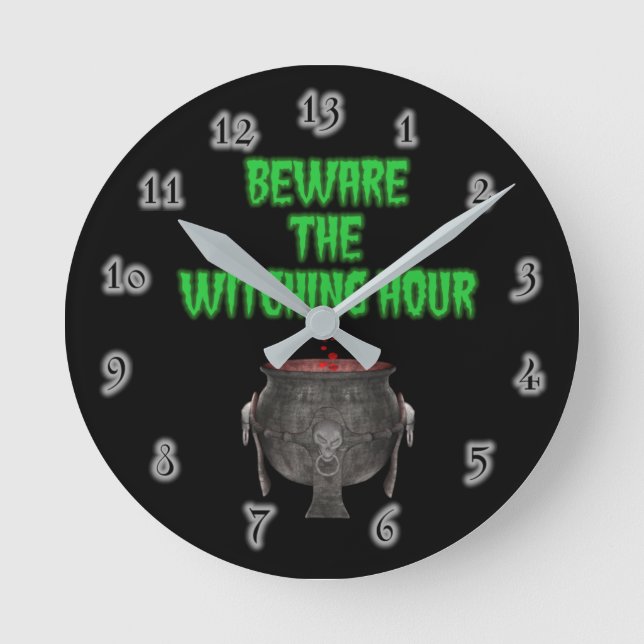 The Witching Hour Acrylic Wall Clock (Front)