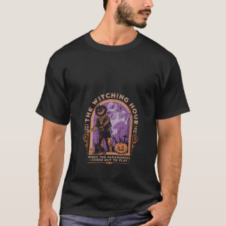 The Witching Hour Paranormal Spooky Halloween Zomb T-Shirt