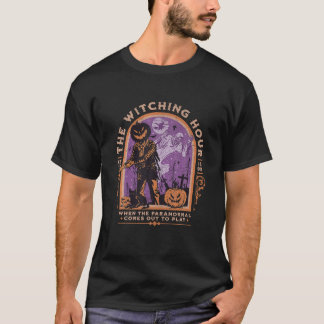 The Witching Hour Paranormal Spooky Halloween Zomb T-Shirt