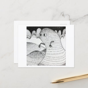 The witching hour postcard