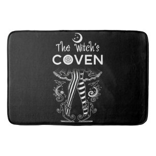 The Witch's Coven Witch Legs Halloween Bath Mat