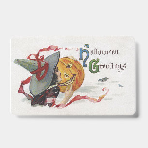 The Witch's Kiss: a Jack o Lantern on Halloween Badge