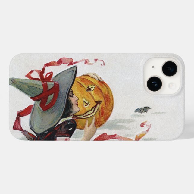 The Witch's Kiss: a Jack o Lantern on Halloween Case-Mate iPhone Case (Back (Horizontal))
