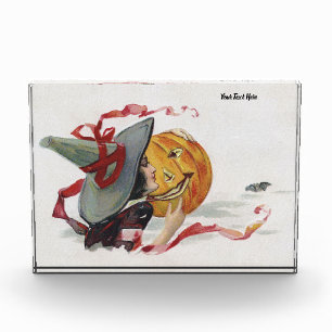 The Witch's Kiss: a Jack o Lantern on Halloween Photo Block
