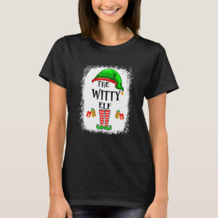 The Witty Elf Matching Family Christmas Party Paja T-Shirt