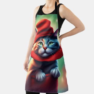 the wizard cat apron