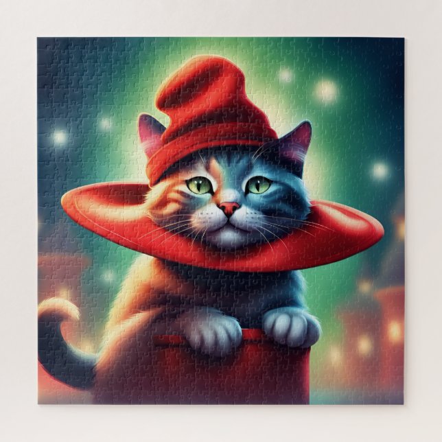 the wizard cat jigsaw puzzle (Vertical)