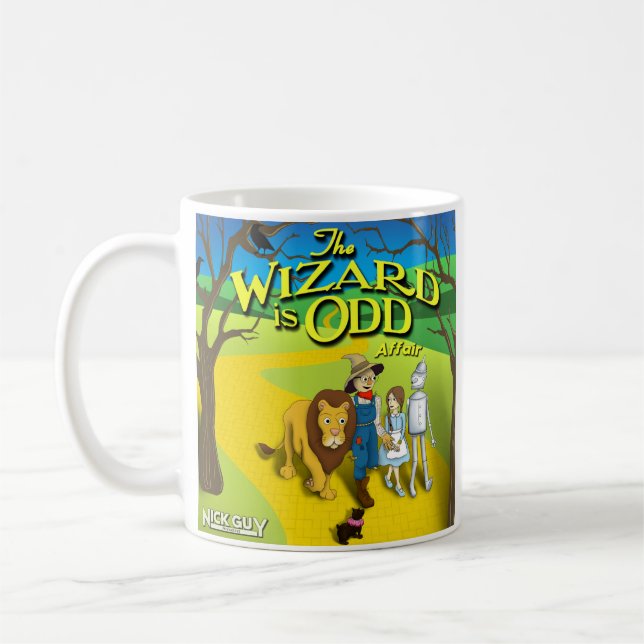 "The Wizard is Odd" coffee mug (Left)