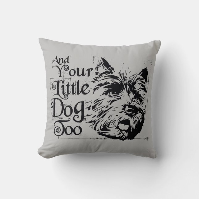 The Wizard Of Oz™ | And Your Little Dog, Too Throw Pillow (Front)