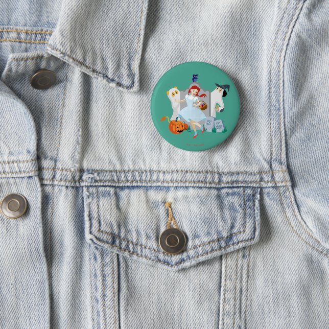 The Wizard Of Oz™ | Dorothy Halloween Happy Dance 2 Inch Round Button (In Situ)