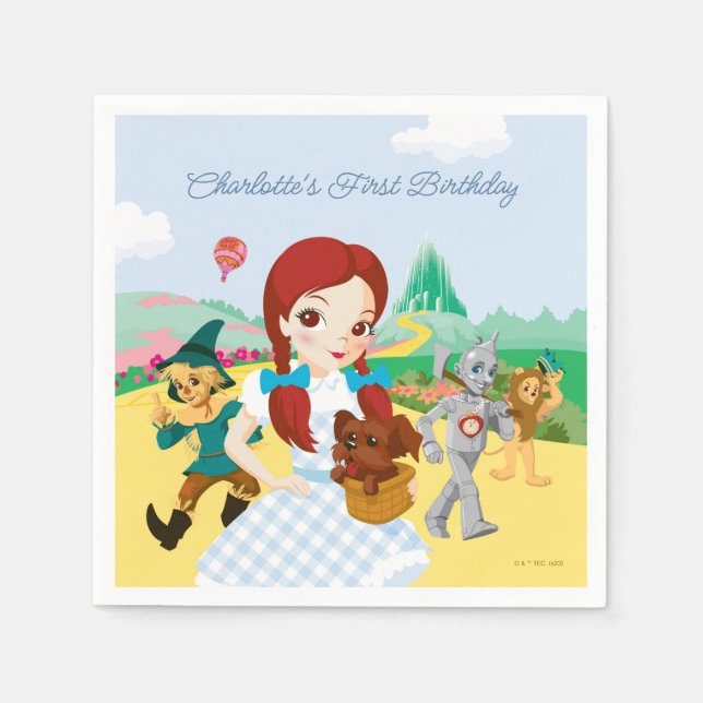 The Wizard Of Oz™ | First Birthday Napkin (Front)