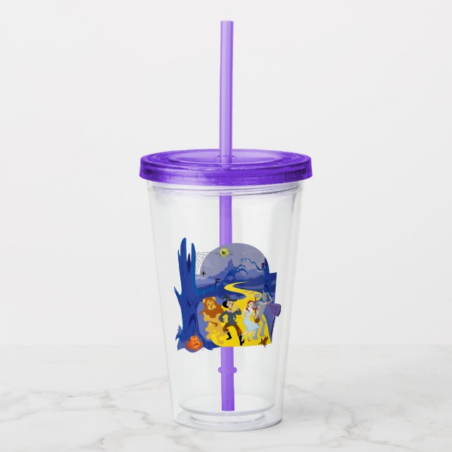 The Wizard Of Oz™ | Halloween Haunted Forest Acrylic Tumbler (Front)