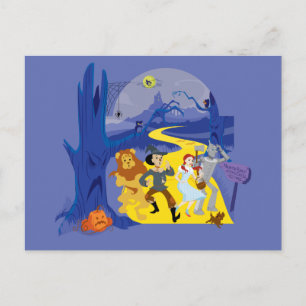 The Wizard Of Oz™   Halloween Haunted Forest Postcard