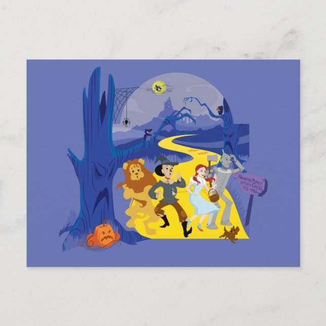 The Wizard Of Oz™ | Halloween Haunted Forest Postcard (Front)