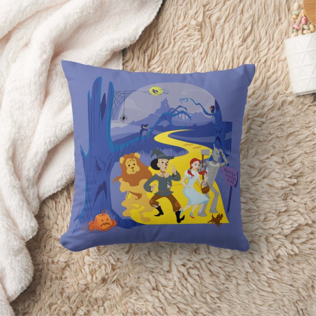 The Wizard Of Oz™ | Halloween Haunted Forest Throw Pillow (Blanket)