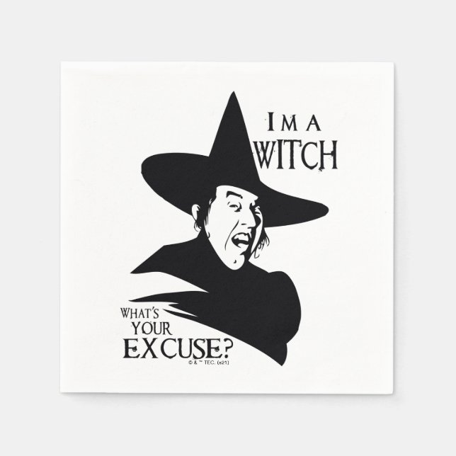 The Wizard Of Oz™ | I'm A Witch Napkin (Front)
