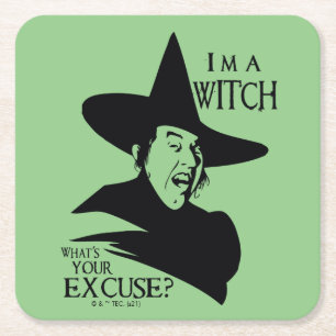 The Wizard Of Oz™   I'm A Witch Square Paper Coaster