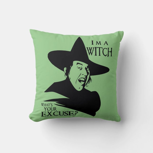 The Wizard Of Oz™ | I'm A Witch Throw Pillow (Front)