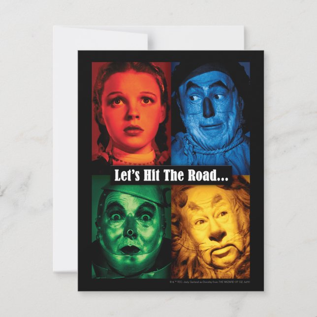 The Wizard Of Oz™ | Let's Hit The Road Card (Front)