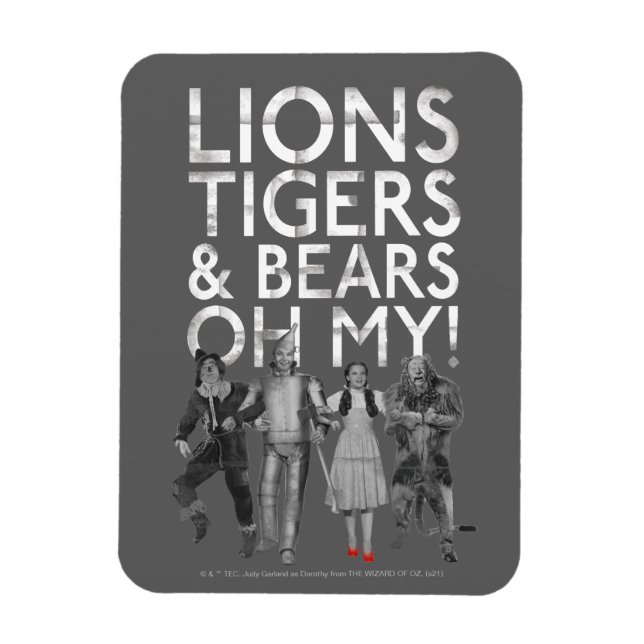 The Wizard Of Oz™ | Lions Tigers & Bears Oh My! Magnet (Vertical)
