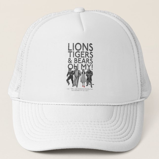The Wizard Of Oz™ | Lions Tigers & Bears Oh My! Trucker Hat (Front)