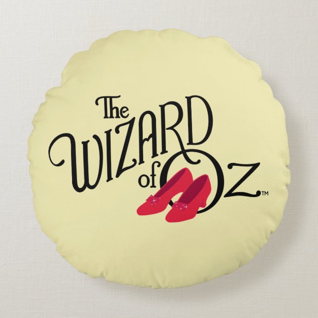 The Wizard Of Oz™ Logo Round Pillow (Front)