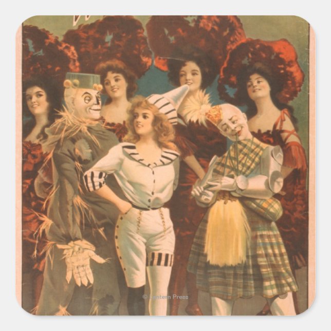 "The wizard of Oz" Musical Theatre Poster #1 Square Sticker (Front)