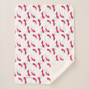 The Wizard Of Oz™ Ruby Slippers™ Pattern Sherpa Blanket