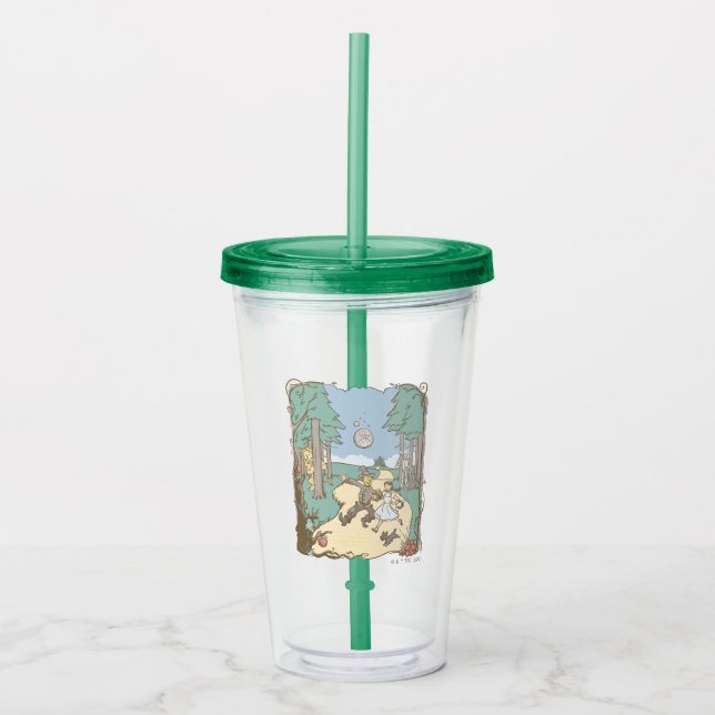The Wizard Of Oz™ | Storybook Yellow Brick Road Acrylic Tumbler (Front)