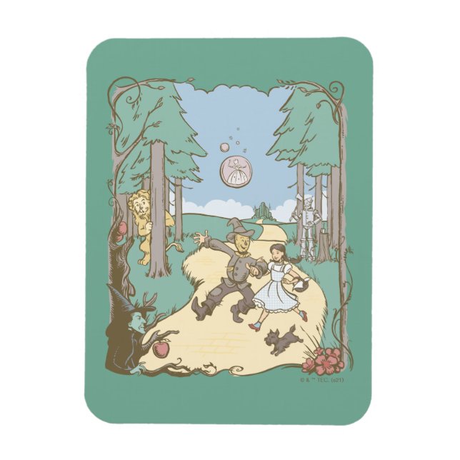 The Wizard Of Oz™ | Storybook Yellow Brick Road Magnet (Vertical)