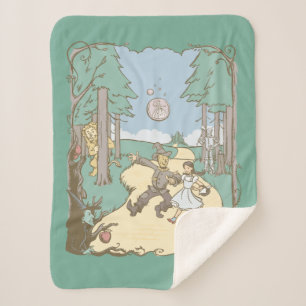 The Wizard Of Oz™ Storybook Yellow Brick Road Sherpa Blanket