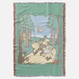 The Wizard Of Oz™   Storybook Yellow Brick Road Throw Blanket