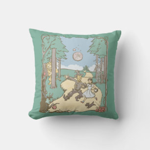 The Wizard Of Oz™   Storybook Yellow Brick Road Throw Pillow