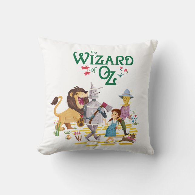 the Wizard of Oz Throw Pillow (Front)