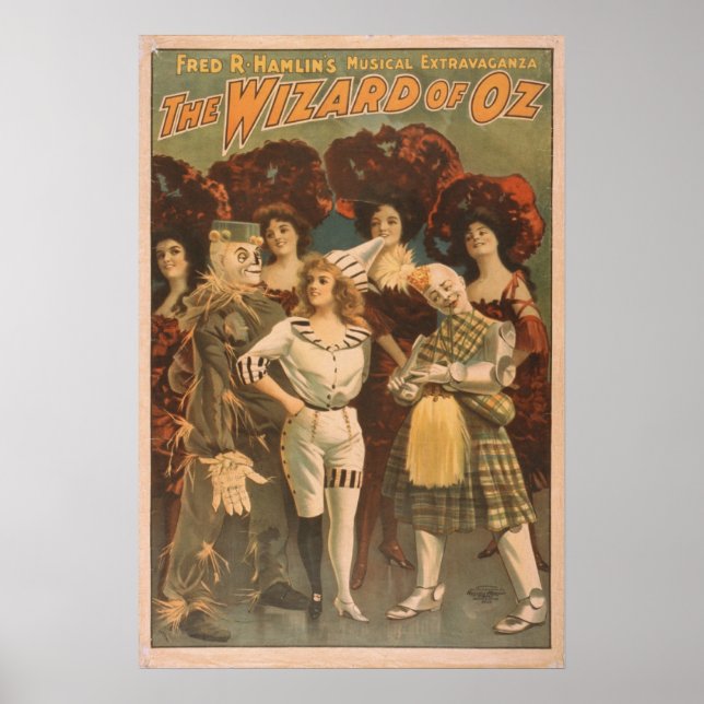 The Wizard of Oz Vintage Musical Poster (Front)