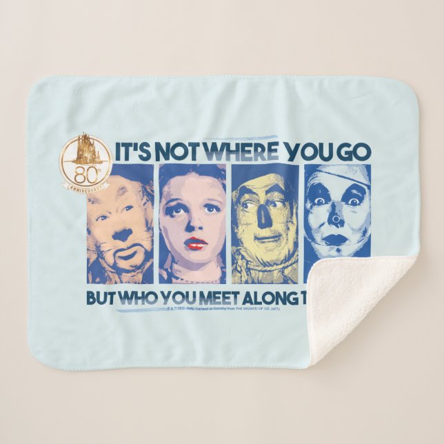 The Wizard Of Oz™ | Who You Meet Along The Way Sherpa Blanket (Front (Horizontal))