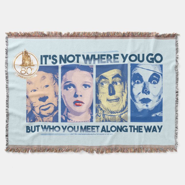 The Wizard Of Oz™ | Who You Meet Along The Way Throw Blanket (Front)