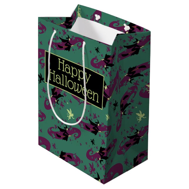 The Wizard Of Oz™ | Wicked Witch™ Pattern Medium Gift Bag (Back Angled)