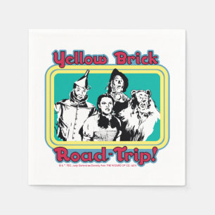The Wizard Of Oz™ Yellow Brick Road-Trip! Napkin