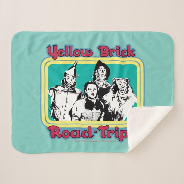 The Wizard Of Oz™ | Yellow Brick Road-Trip! Sherpa Blanket (Front (Horizontal))